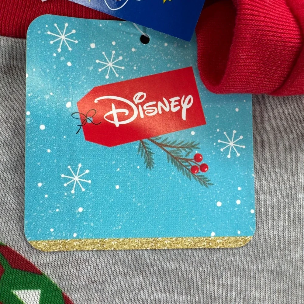 NWT Disney Jammies For Your Families Girls 4 Minnie Mouse Holiday Pajama Set Red